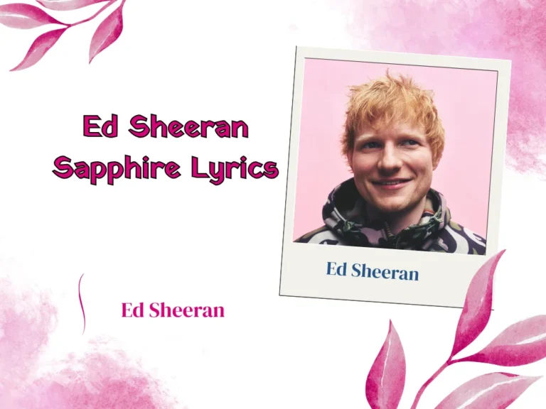 Ed Sheeran Sapphire Lyrics english and hindi